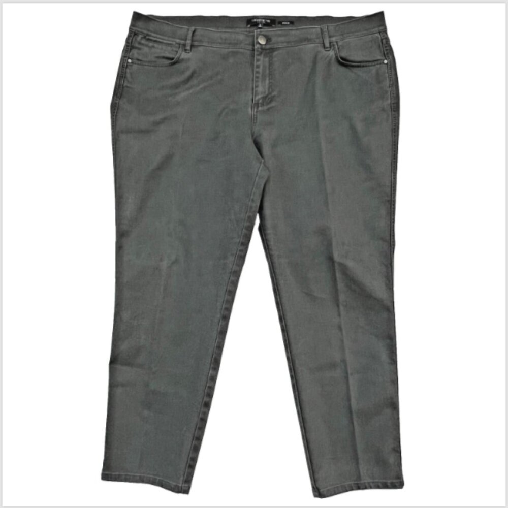 Lafayette 148 - Women's 18 Mercer Capri Jeans Loden Green NWOT